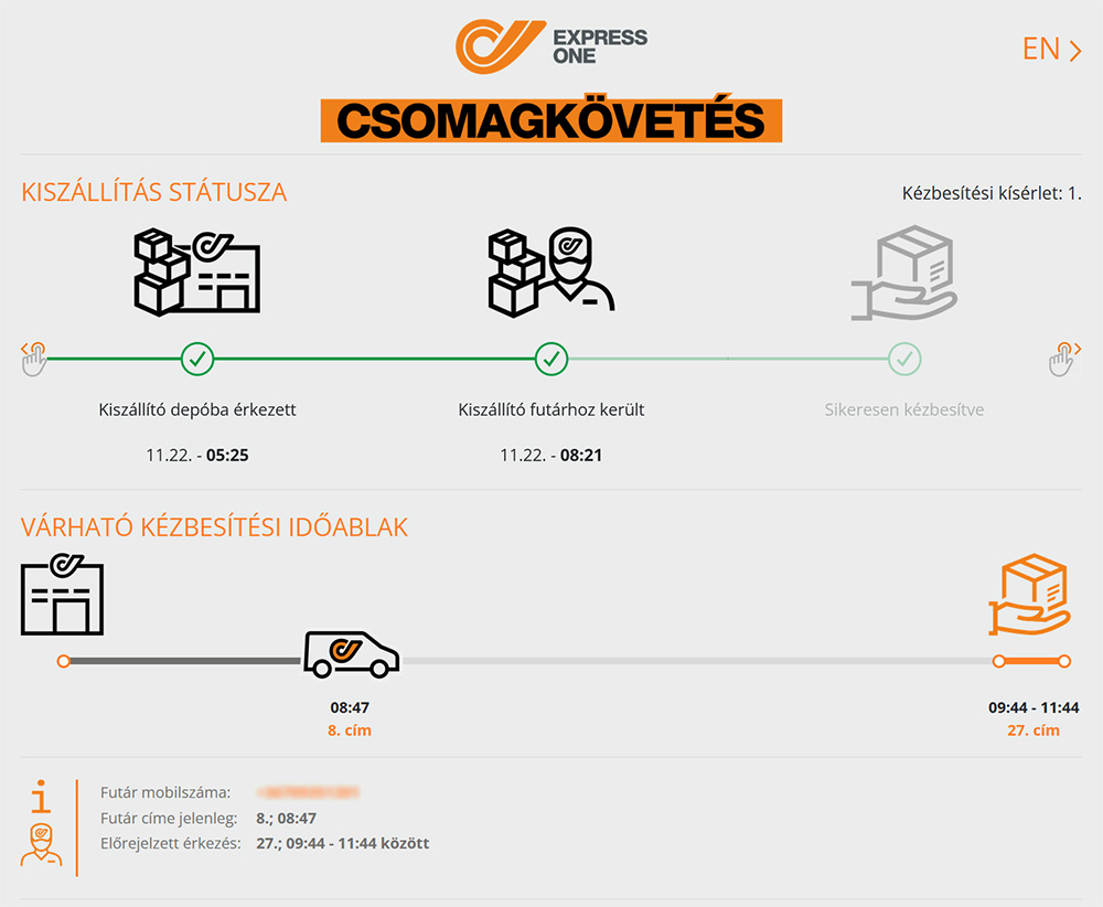 Meghatározó online vásárlás szempont a csomagkövetés és az Express One felülete A mitől lesz sikeres egy webáruház egyik fontos vásárlási szempontja a csomagkövetés, amelyre az Express One az egyik követendő példa