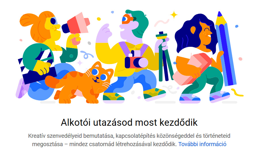 YouTube csatorna indításával elindul a kreatív utazás